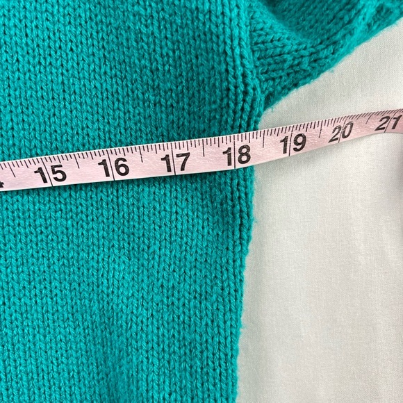 Vintage 90s Dana Scott Sweater Womens Small Floral Beaded Pullover Cottage Core - Picture 9 of 13